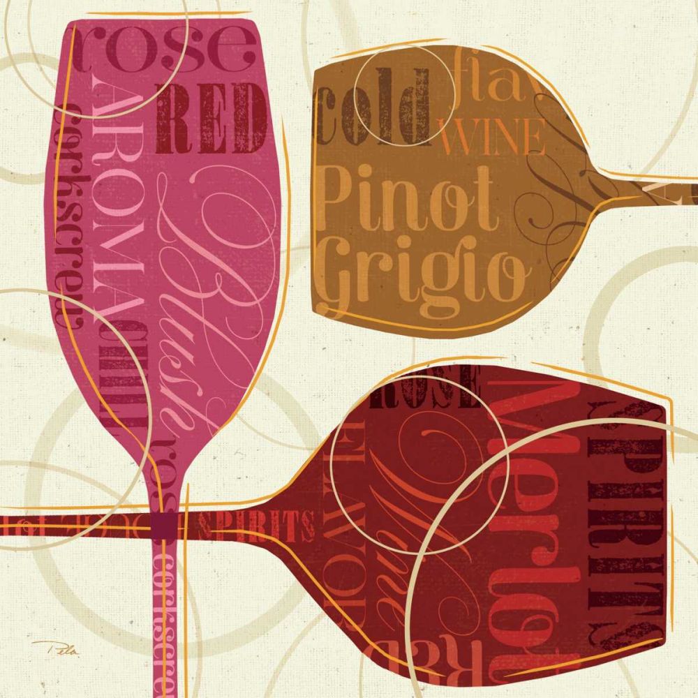 Colorful Wine III art print by Pela Studio for $57.95 CAD