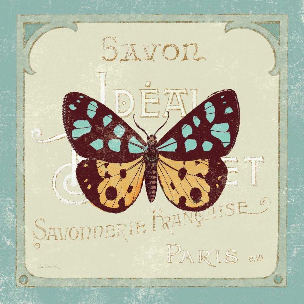 Parisian Butterfly I art print by Sue Schlabach for $57.95 CAD