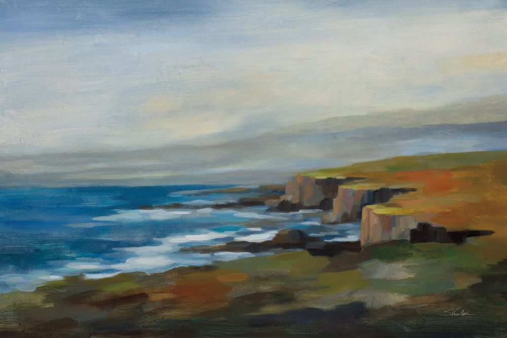 Golden Cliff art print by Silvia Vassileva for $57.95 CAD