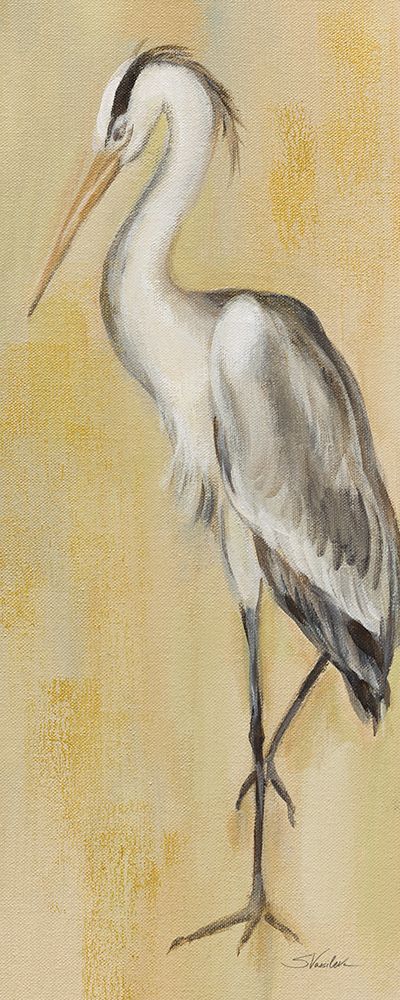 Vintage Heron II art print by Silvia Vassileva for $57.95 CAD