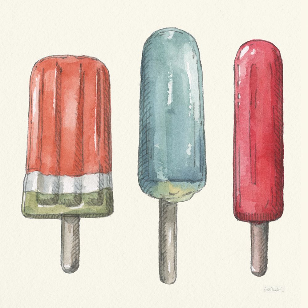 Vintage Summer V art print by Leslie Trimbach for $57.95 CAD