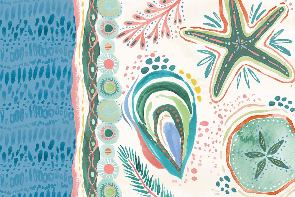 Coastline I art print by Dina June for $57.95 CAD
