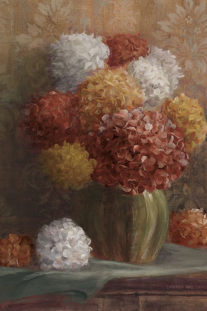 Fall Hydrangea Crop art print by Danhui Nai for $57.95 CAD