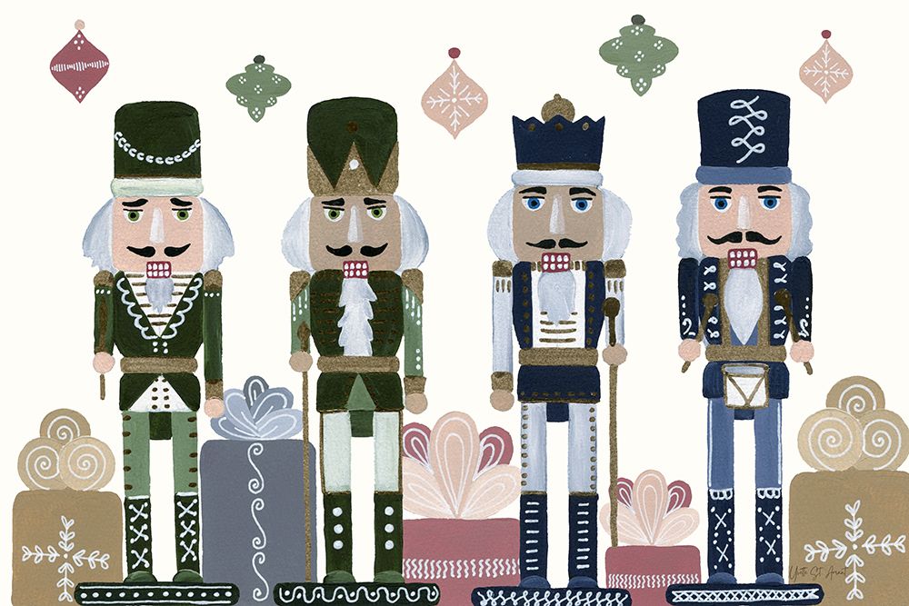 Vintage Nutcrackers I art print by Yvette St. Amant for $57.95 CAD
