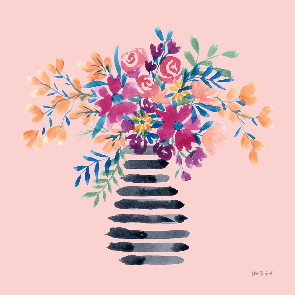 Fun Florals II art print by Yvette St. Amant for $57.95 CAD