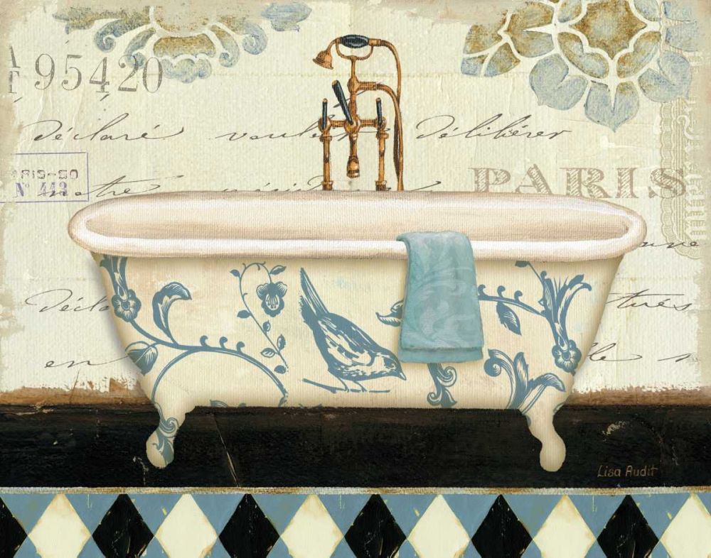 Marche de Fleurs Bath II art print by Lisa Audit for $57.95 CAD