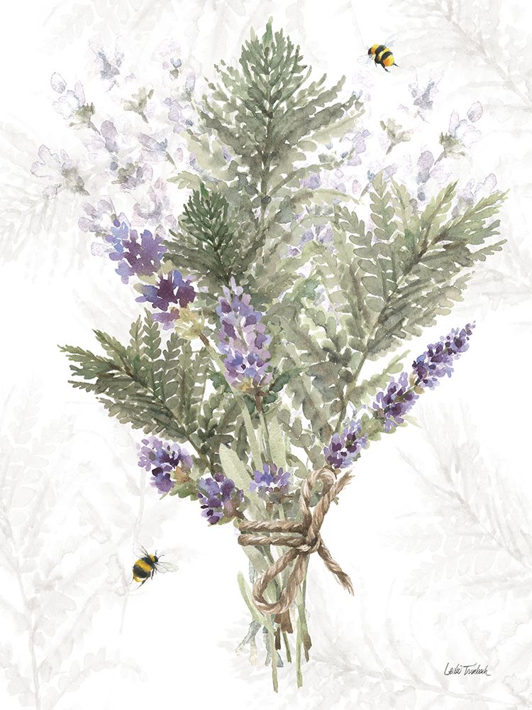 Fresh Lavender III art print by Leslie Trimbach for $57.95 CAD
