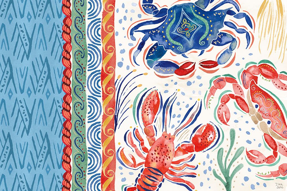 Nautical Vibes I art print by Dina June for $57.95 CAD