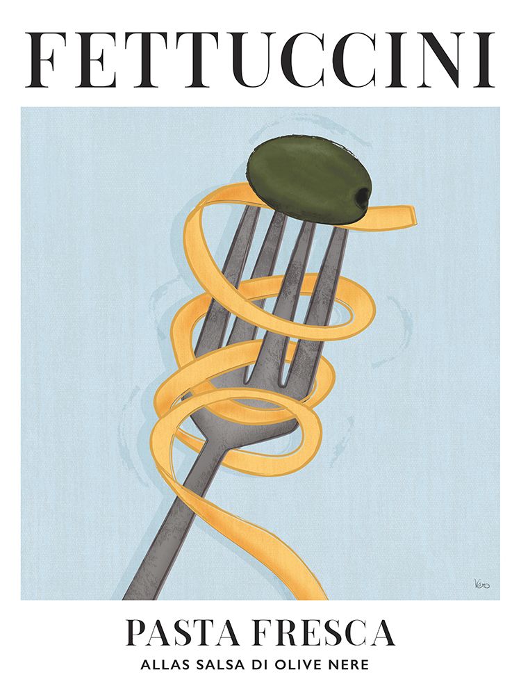 Pasta Fresca Fettuccini art print by Veronique Charron for $57.95 CAD
