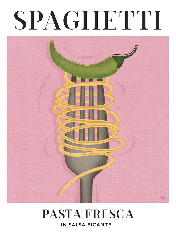 Pasta Fresca Spaghetti art print by Veronique Charron for $57.95 CAD