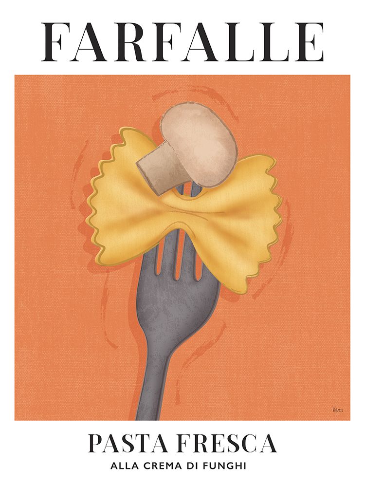 Pasta Fresca Farfalle art print by Veronique Charron for $57.95 CAD