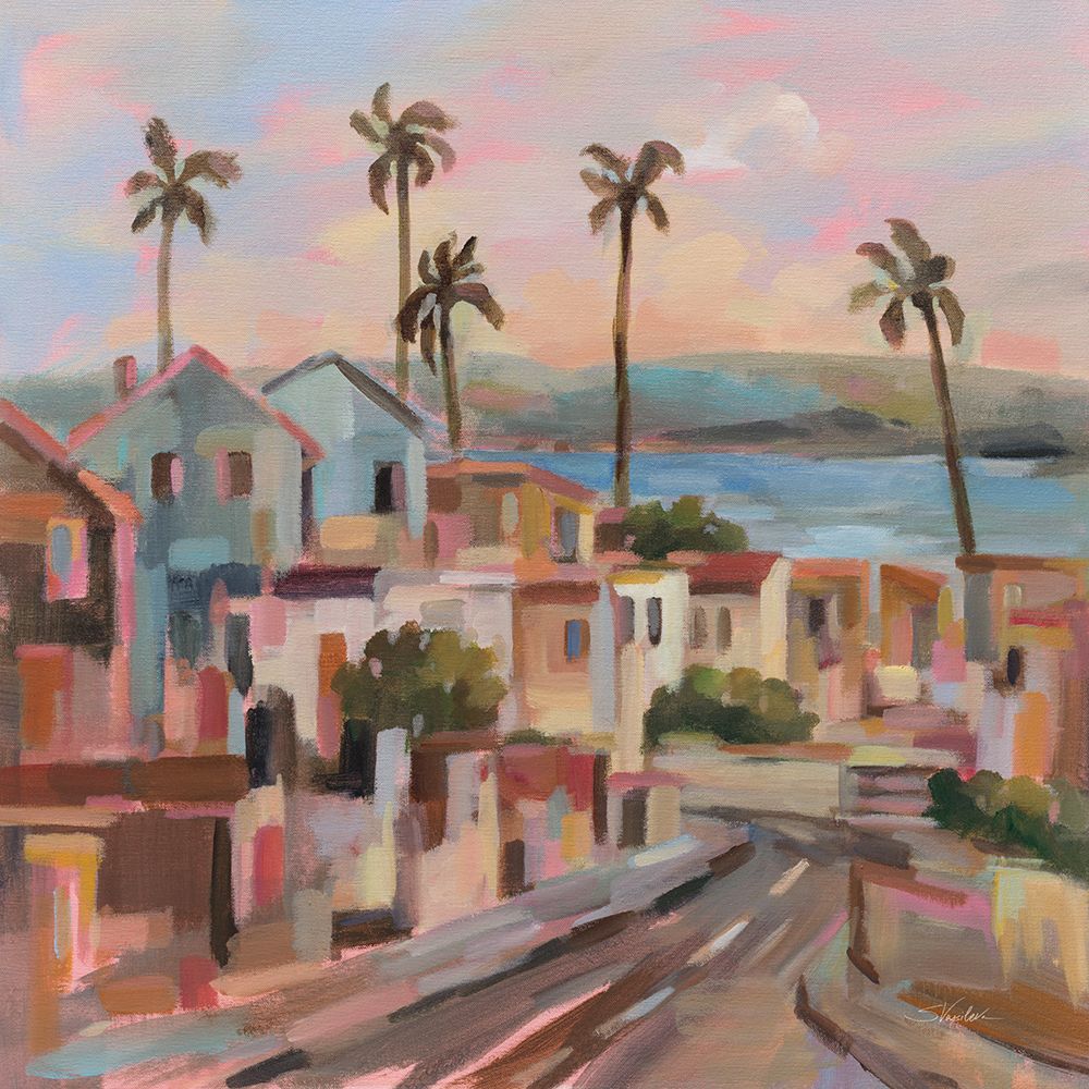 California Sunrise Street art print by Silvia Vassileva for $57.95 CAD