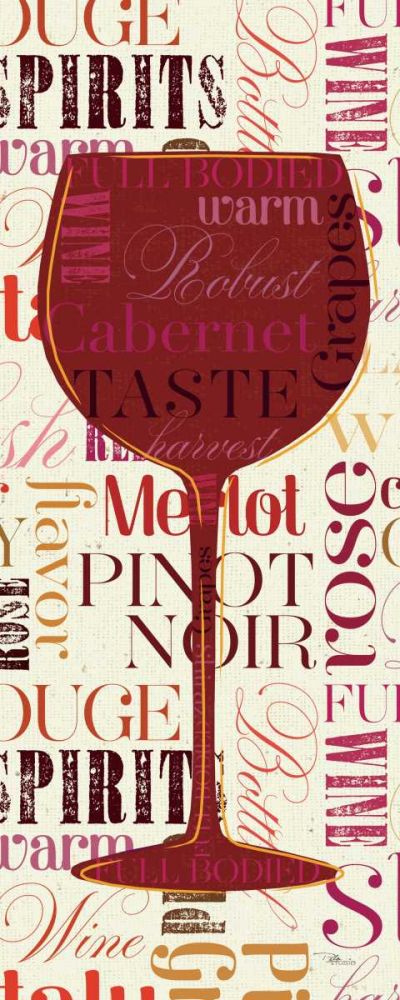 Colorful Wine Sayings - Cabernet art print by Pela Studio for $57.95 CAD