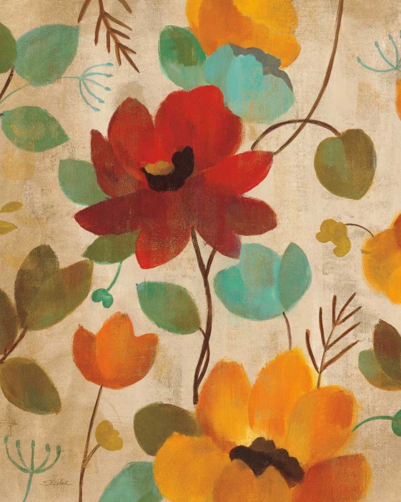 Vibrant Embroidery II art print by Silvia Vassileva for $57.95 CAD