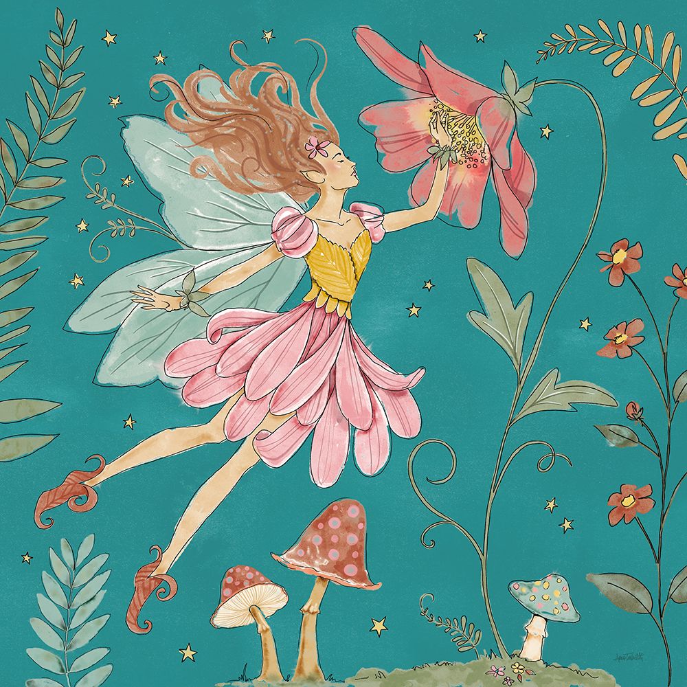 Garden Fairies Blue V art print by Anne Tavoletti for $57.95 CAD