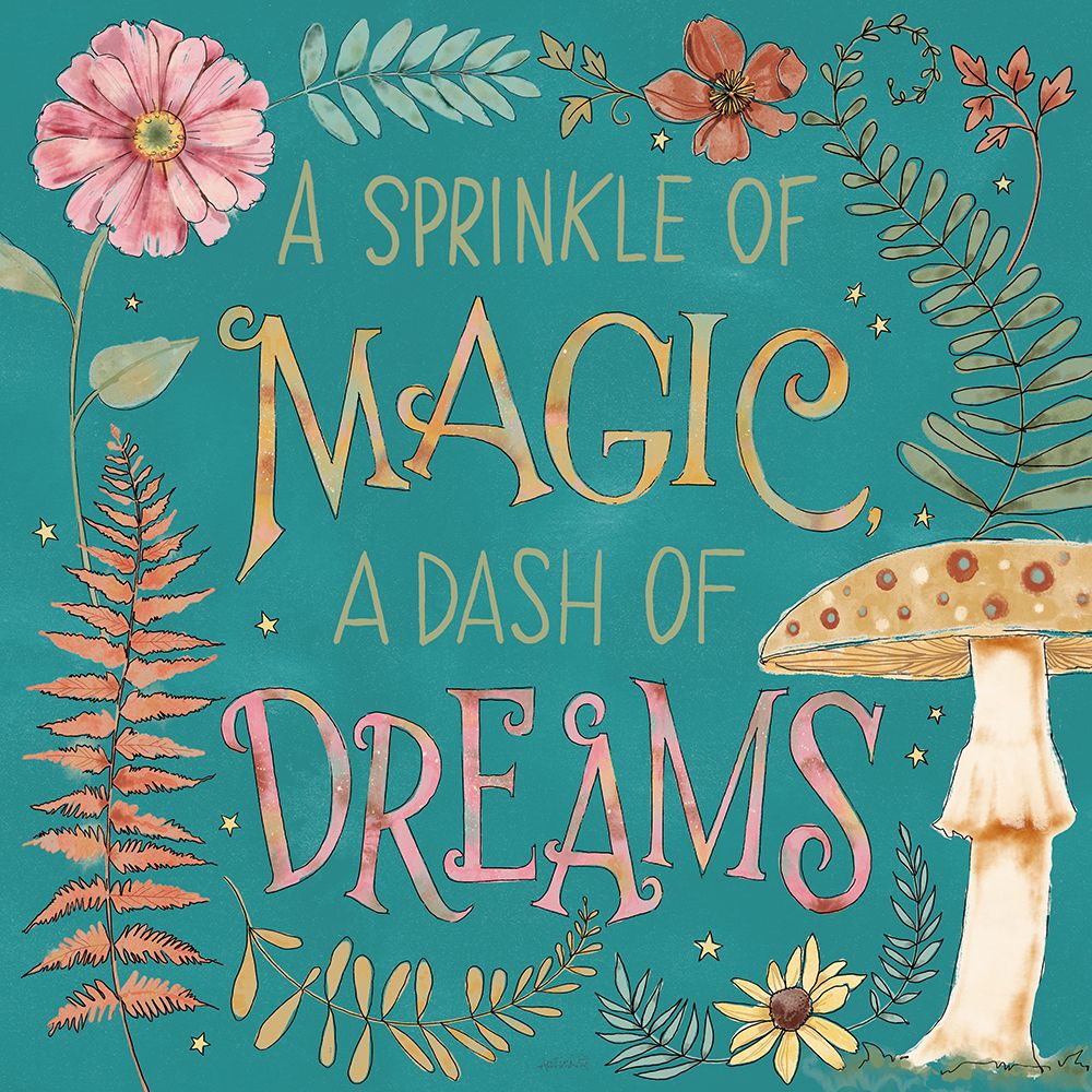 Garden Fairies Blue X art print by Anne Tavoletti for $57.95 CAD