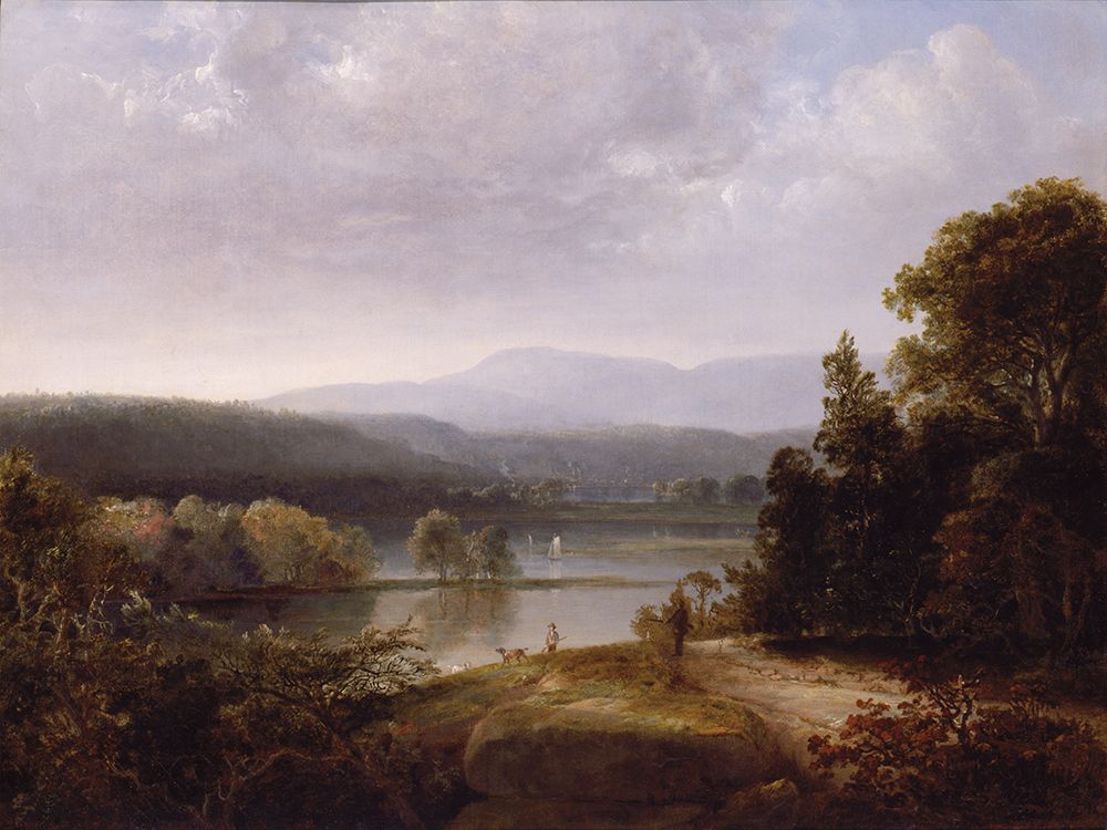 River View with Hunters and Dogs art print by Public Domain for $57.95 CAD