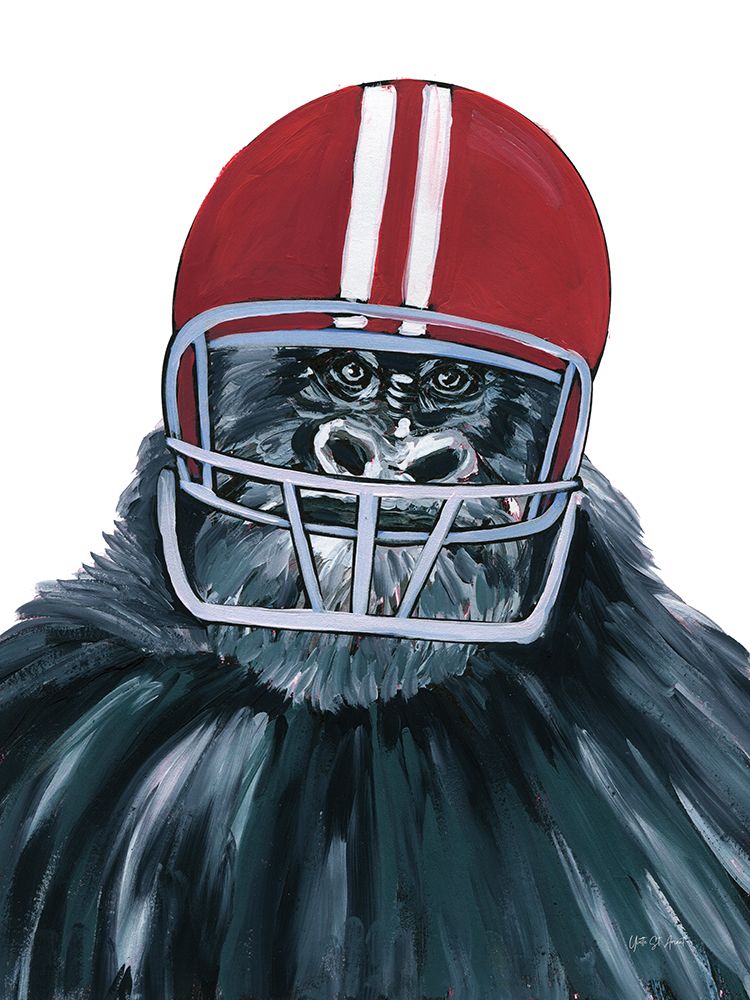 Football Gorilla art print by Yvette St. Amant for $57.95 CAD