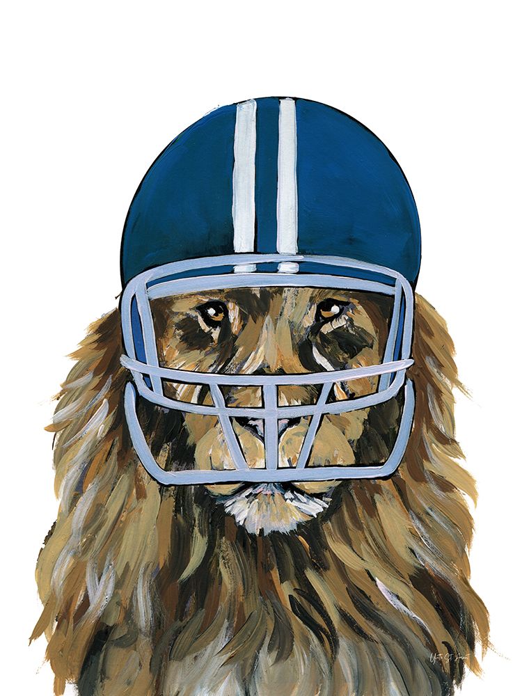 Football Lion art print by Yvette St. Amant for $57.95 CAD