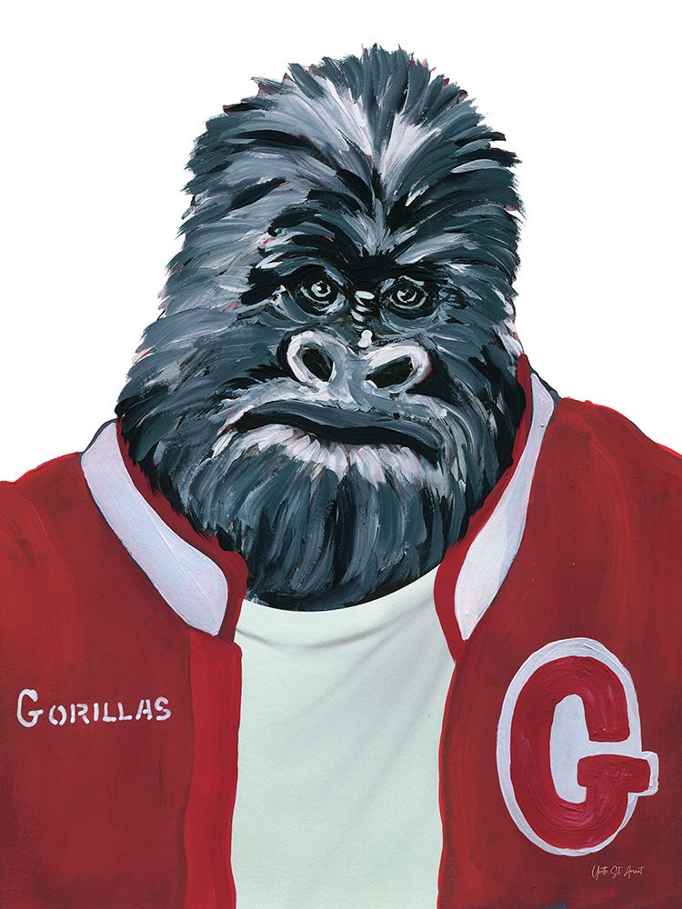 Letterman Gorilla art print by Yvette St. Amant for $57.95 CAD