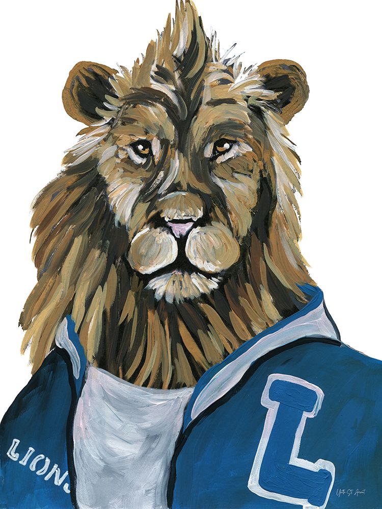 Letterman Lion art print by Yvette St. Amant for $57.95 CAD