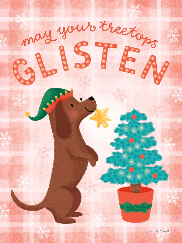 Festive Paws I art print by Lindley Wiesner for $57.95 CAD