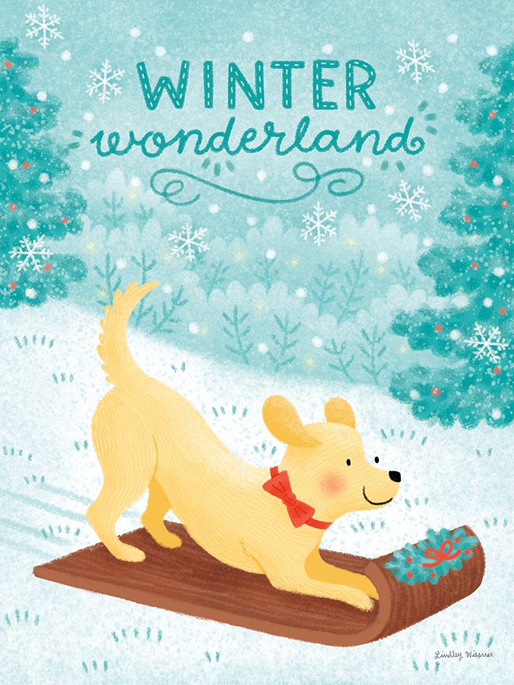 Festive Paws III art print by Lindley Wiesner for $57.95 CAD