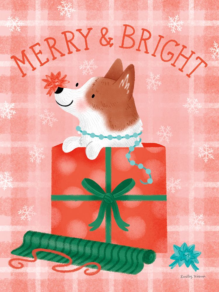 Festive Paws IV art print by Lindley Wiesner for $57.95 CAD