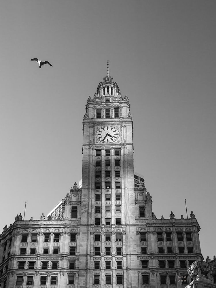 Chicago River Walk BW art print by Nathan Larson for $57.95 CAD