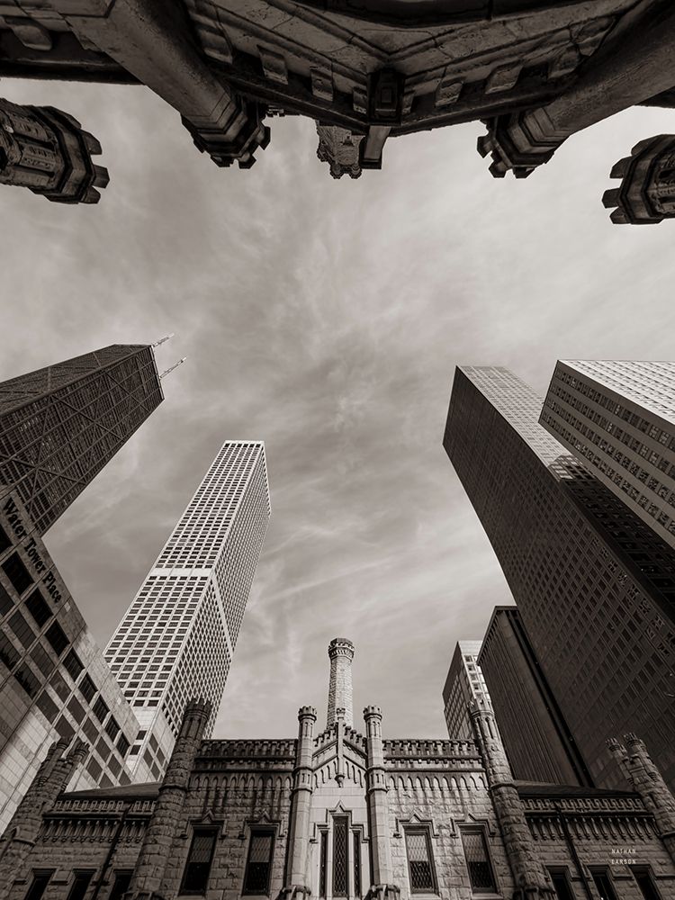 Chicago Skyline V art print by Nathan Larson for $57.95 CAD