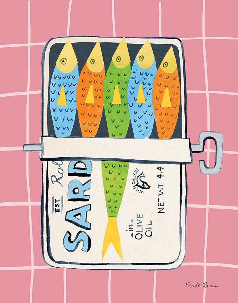 Sardine Tin I art print by Farida Zaman for $57.95 CAD