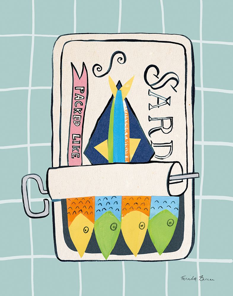 Sardine Tin II art print by Farida Zaman for $57.95 CAD