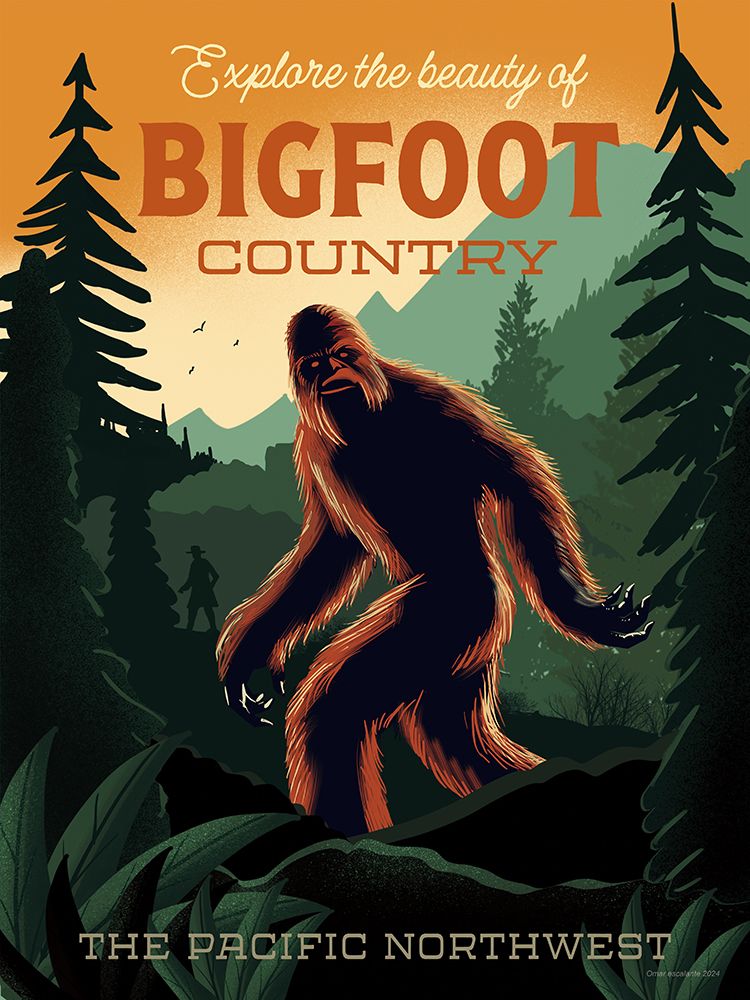 Cryptid Tourism I art print by Omar Escalante for $57.95 CAD