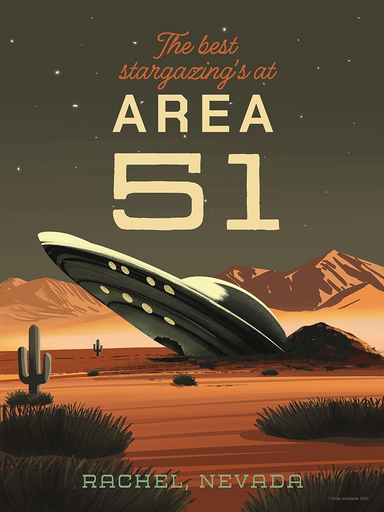 Cryptid Tourism II art print by Omar Escalante for $57.95 CAD