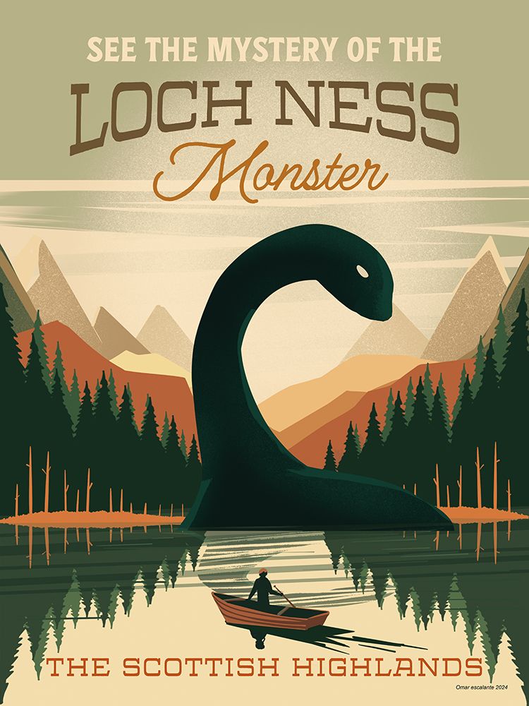 Cryptid Tourism III art print by Omar Escalante for $57.95 CAD
