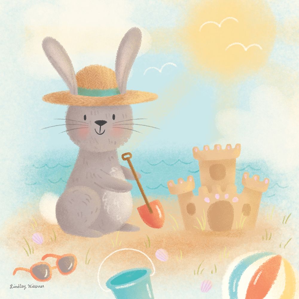 Beach Bunny art print by Lindley Wiesner for $57.95 CAD