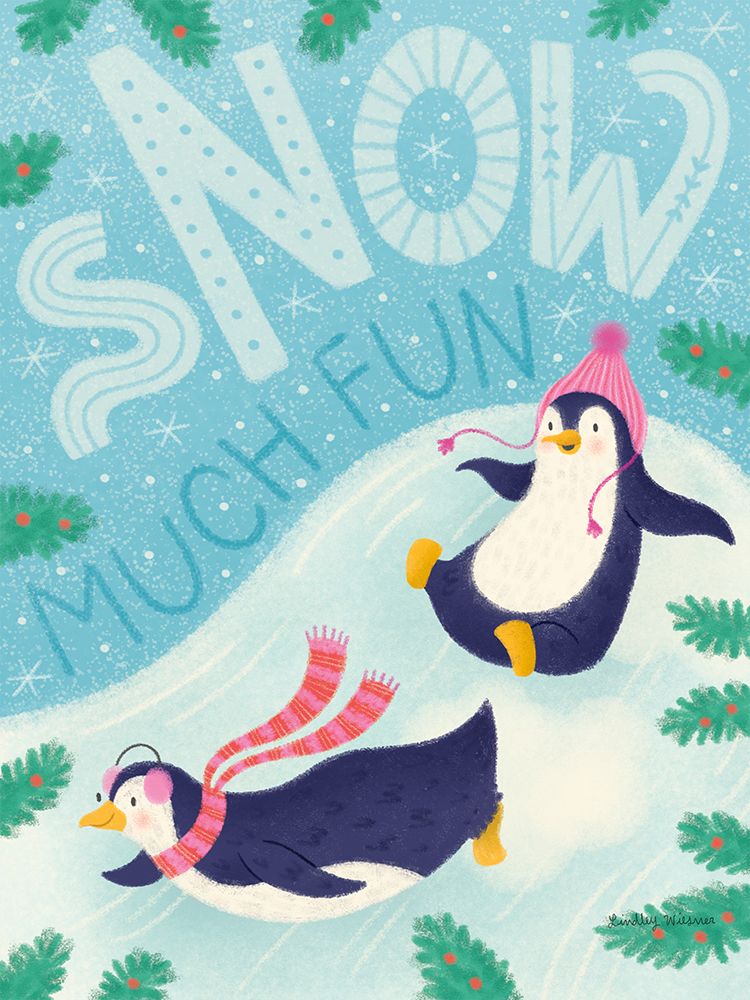 Snow Much Fun art print by Lindley Wiesner for $57.95 CAD
