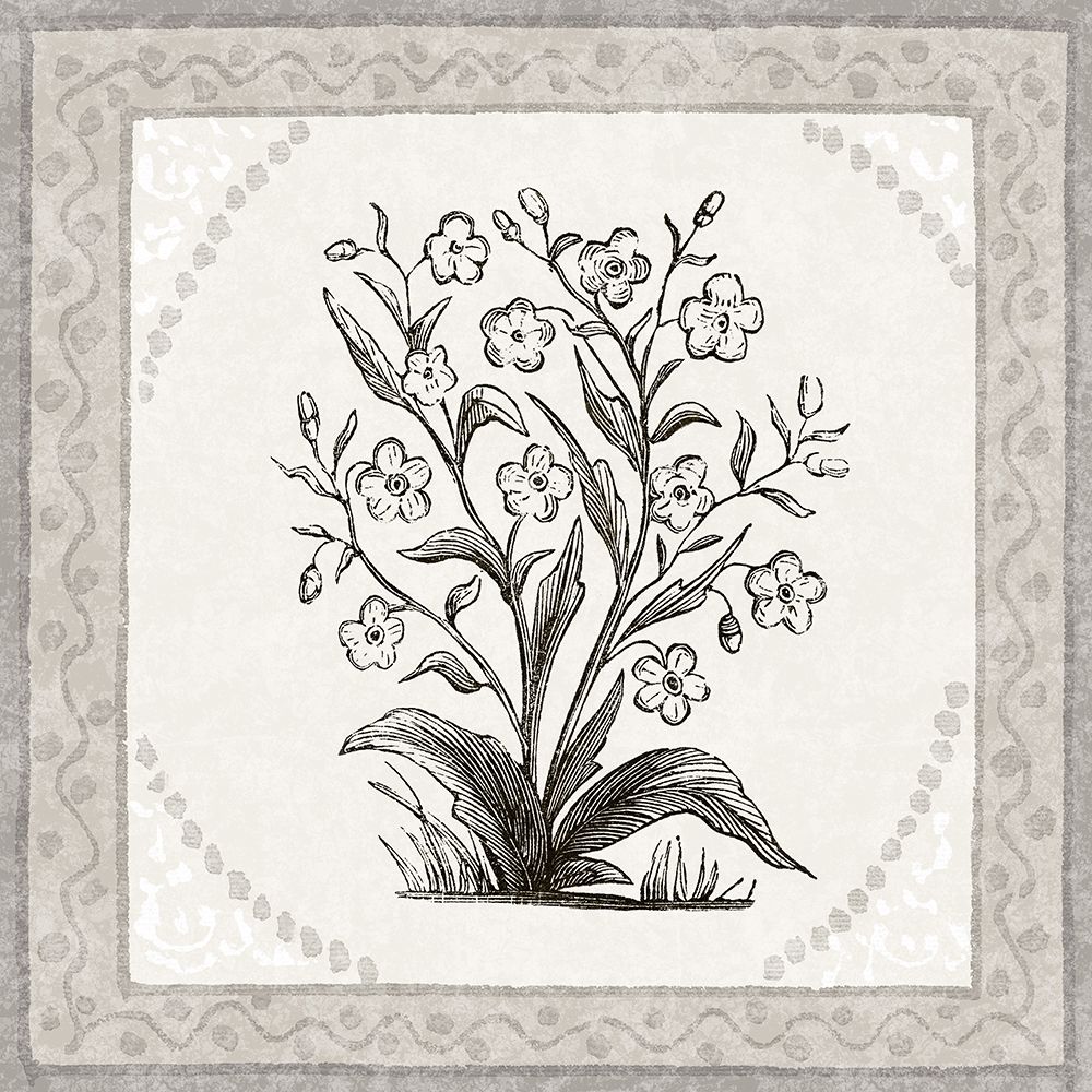 Batik Flowers I v2 art print by Wild Apple Portfolio for $57.95 CAD