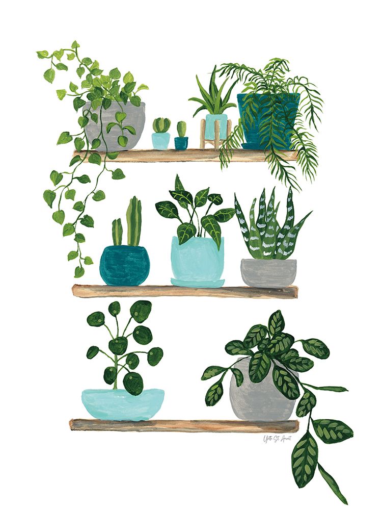 My Boho Plants I art print by Yvette St. Amant for $57.95 CAD