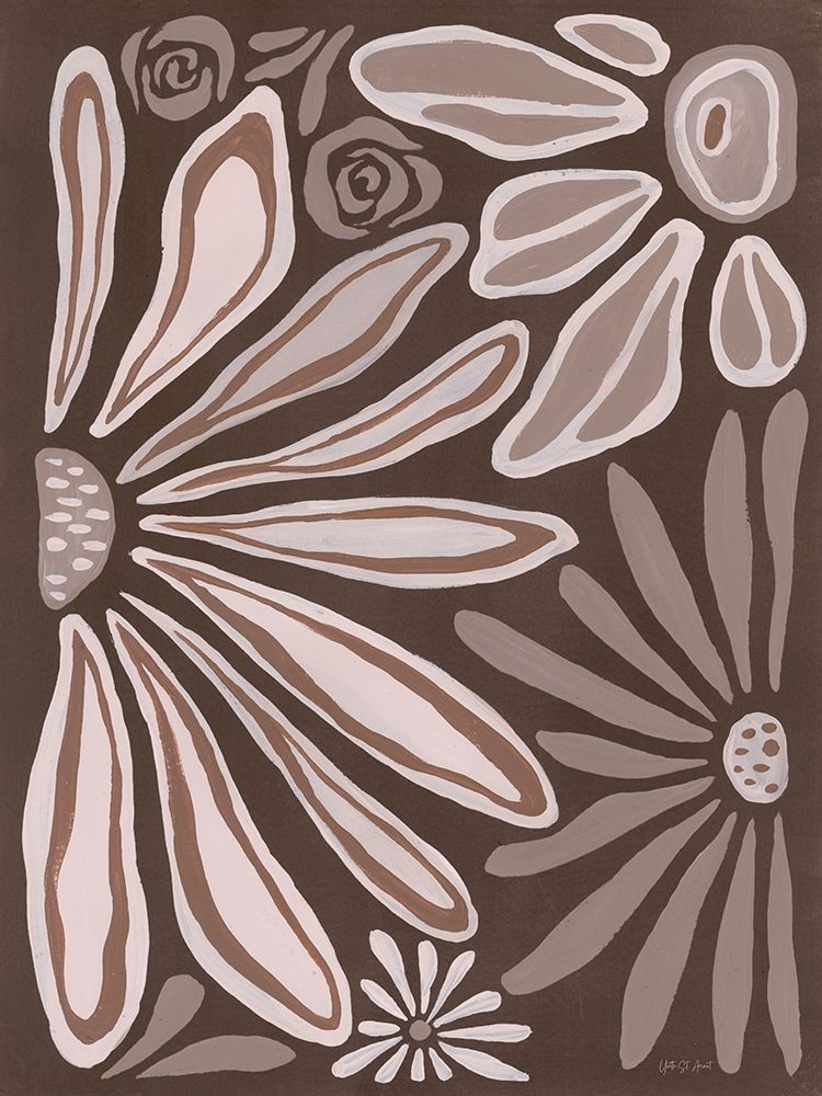 Mocha Blooms IV art print by Yvette St. Amant for $57.95 CAD