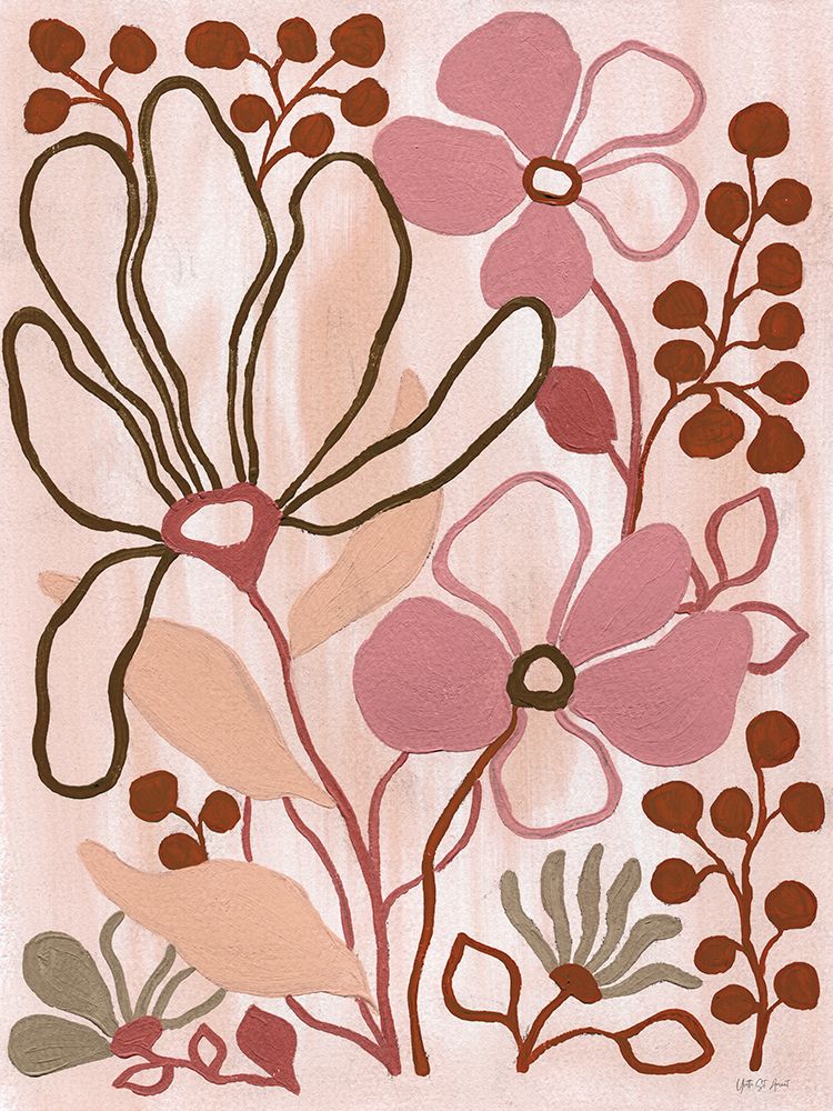 Linear Blooms II art print by Yvette St. Amant for $57.95 CAD