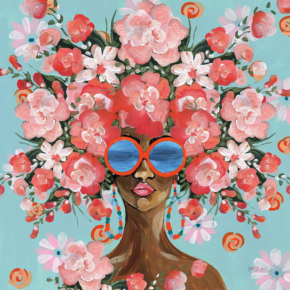 Sunning in Florals I art print by Yvette St. Amant for $57.95 CAD