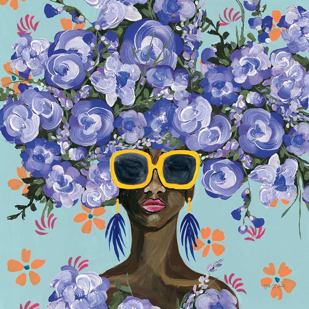 Sunning in Florals II art print by Yvette St. Amant for $57.95 CAD