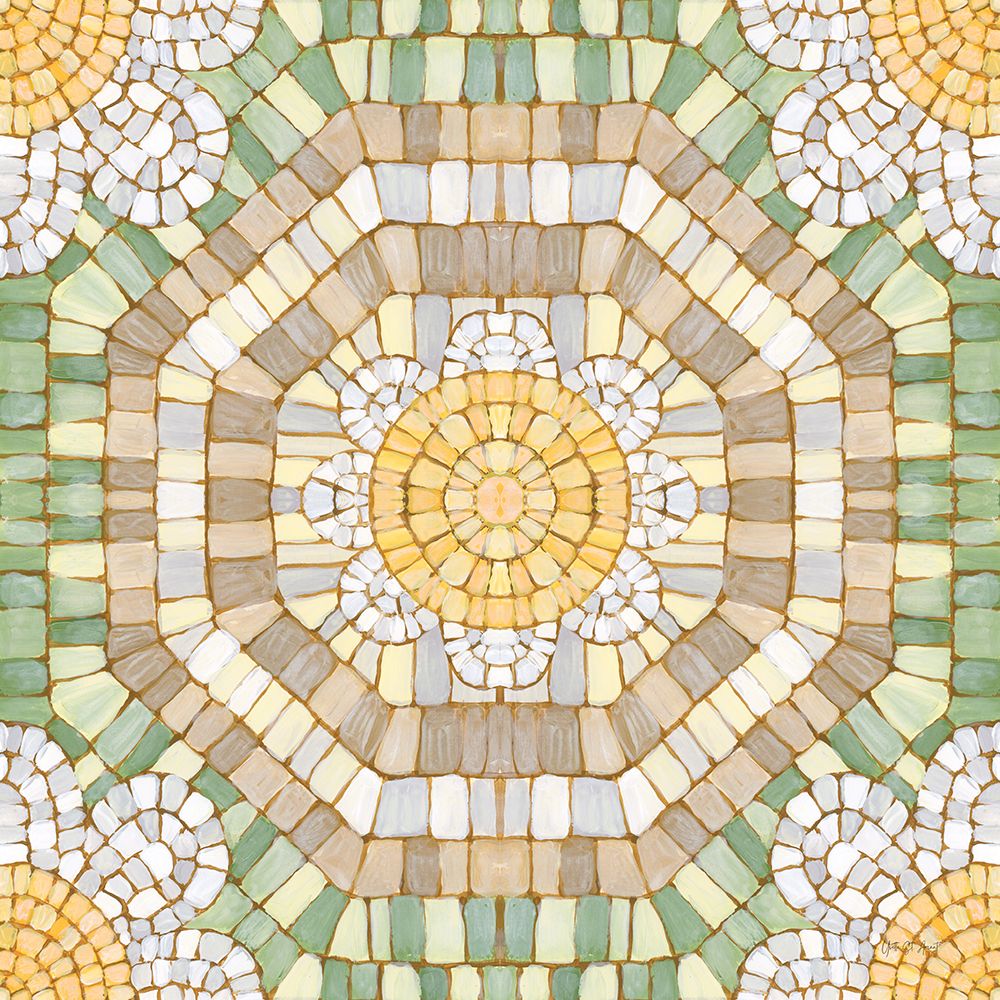 Botanical Mosaic VII art print by Yvette St. Amant for $57.95 CAD