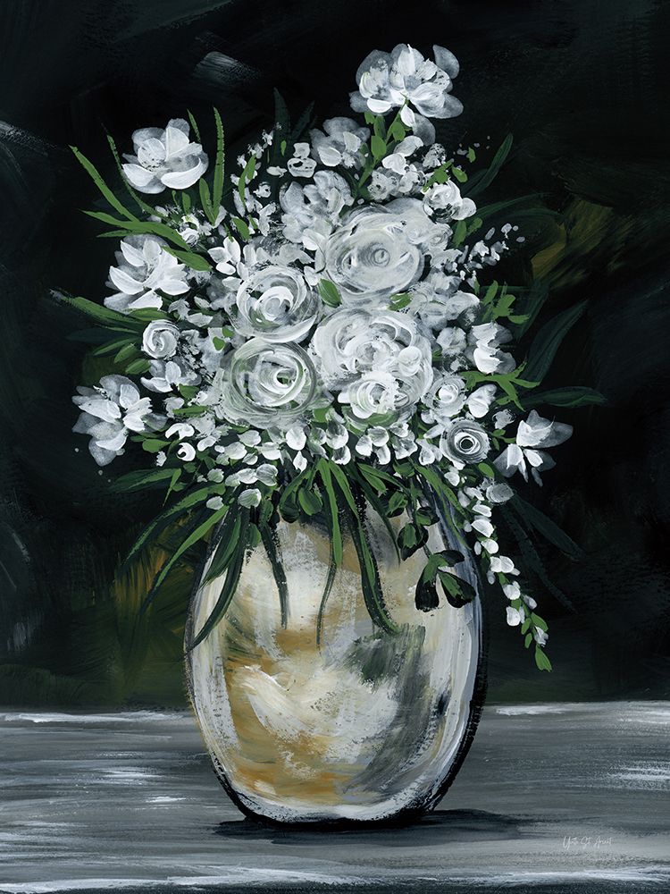 Moody Rose in Vase art print by Yvette St. Amant for $57.95 CAD