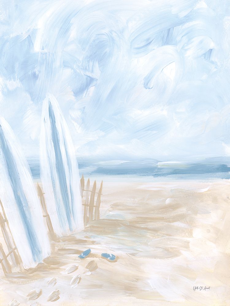 Beach Surf art print by Yvette St. Amant for $57.95 CAD
