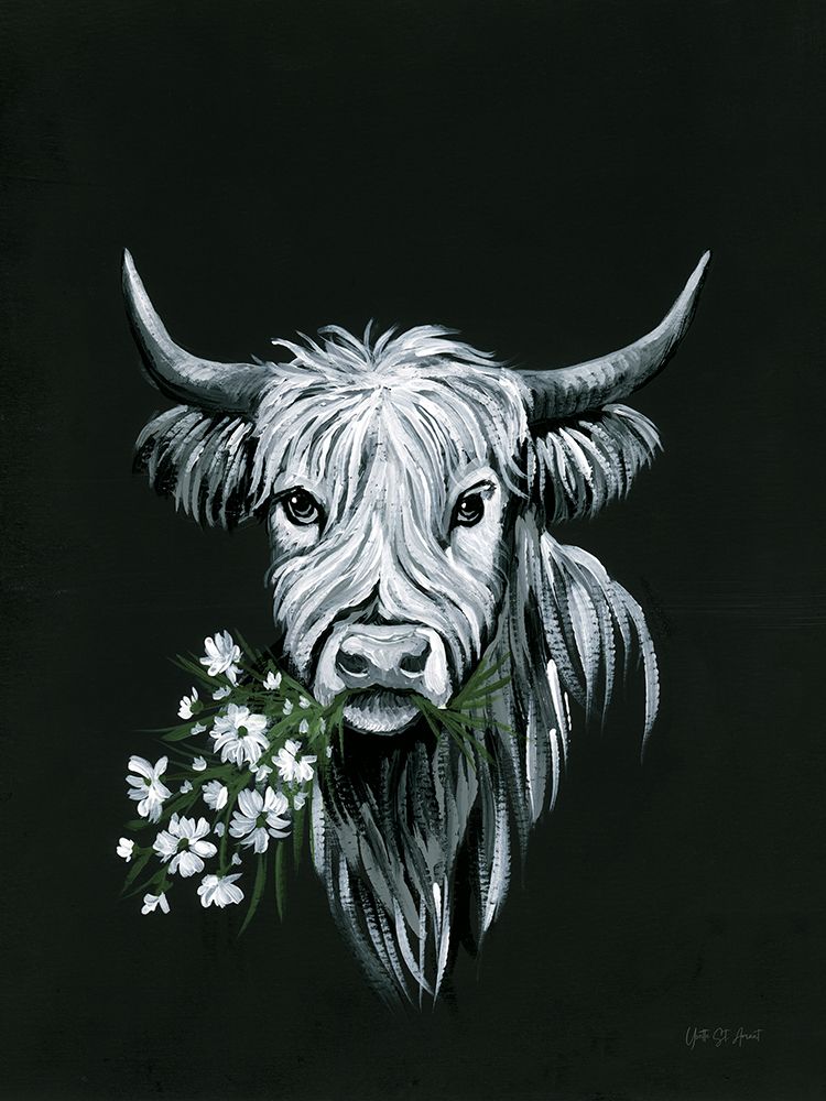 Highland Portrait with Wildflowers art print by Yvette St. Amant for $57.95 CAD