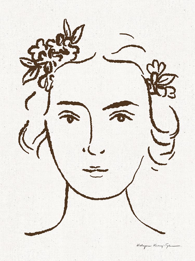 French Garden Portrait art print by Kasia Kucwaj-Tybur for $57.95 CAD