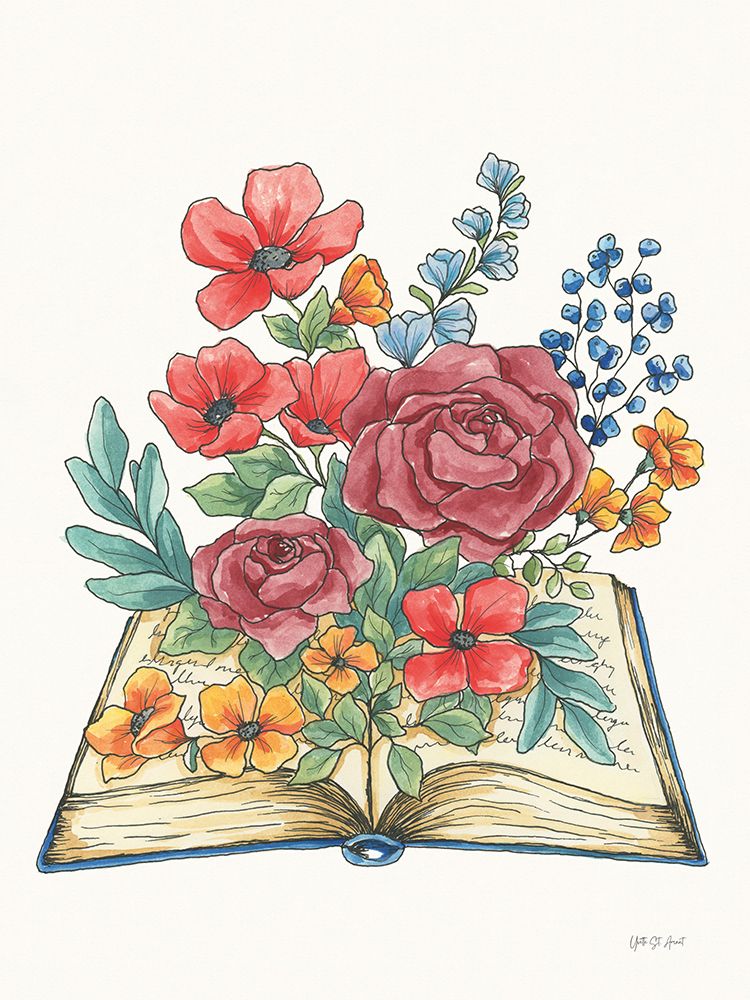 Blooming Book I art print by Yvette St. Amant for $57.95 CAD