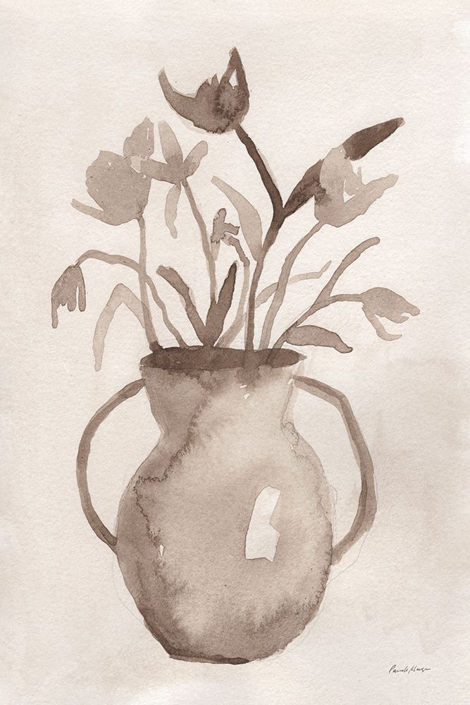 Sepia Vase art print by Pamela Munger for $57.95 CAD